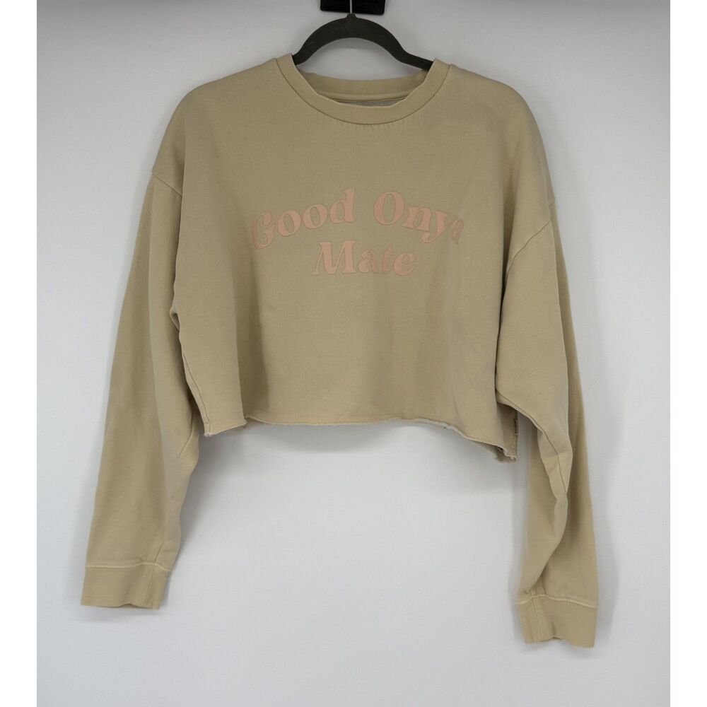 Billabong Cropped "Good Onya Mate" Sweat Shirt Size M
